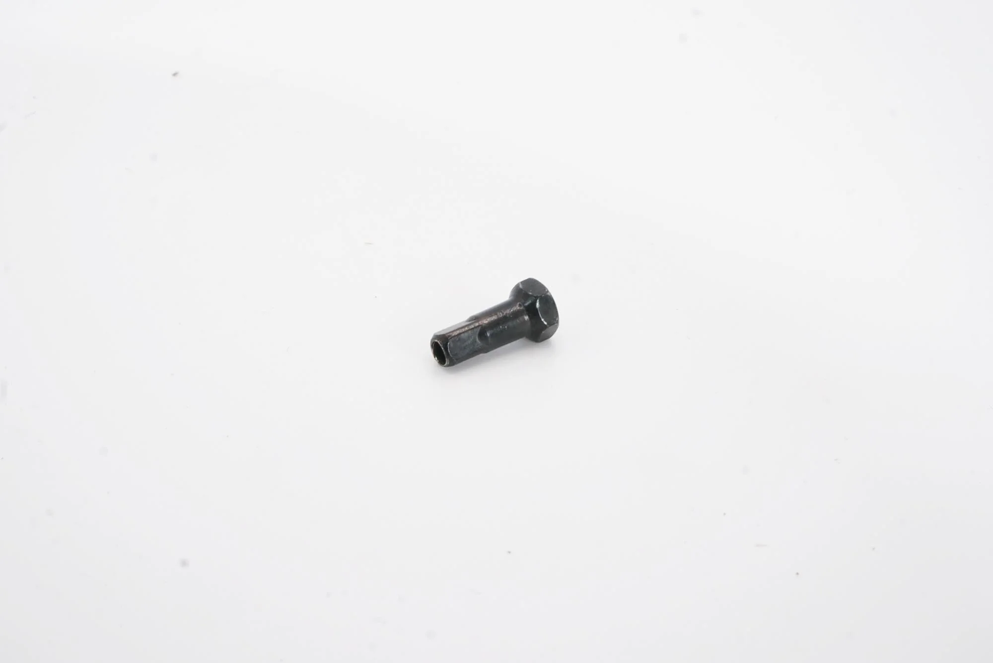 Brass Spoke Nipple | 14mm | Hex | Black