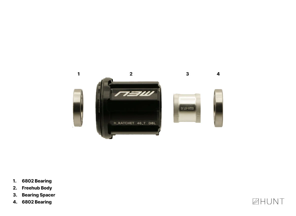 H_Ratchet DBL 40T Freehub | Campagnolo N3W Ekar - Image 3