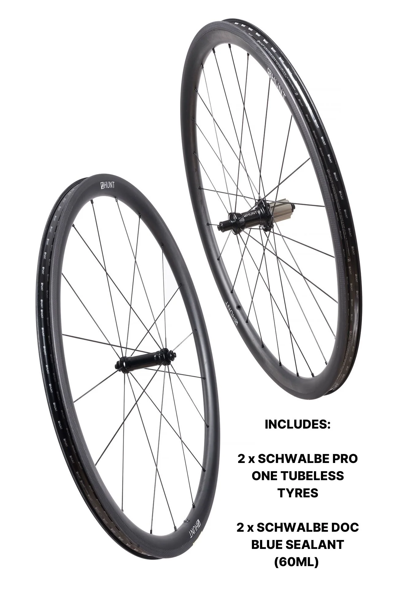 HUNT 36 Carbon Wide Aero Wheelset (Tyres & Sealant Included)