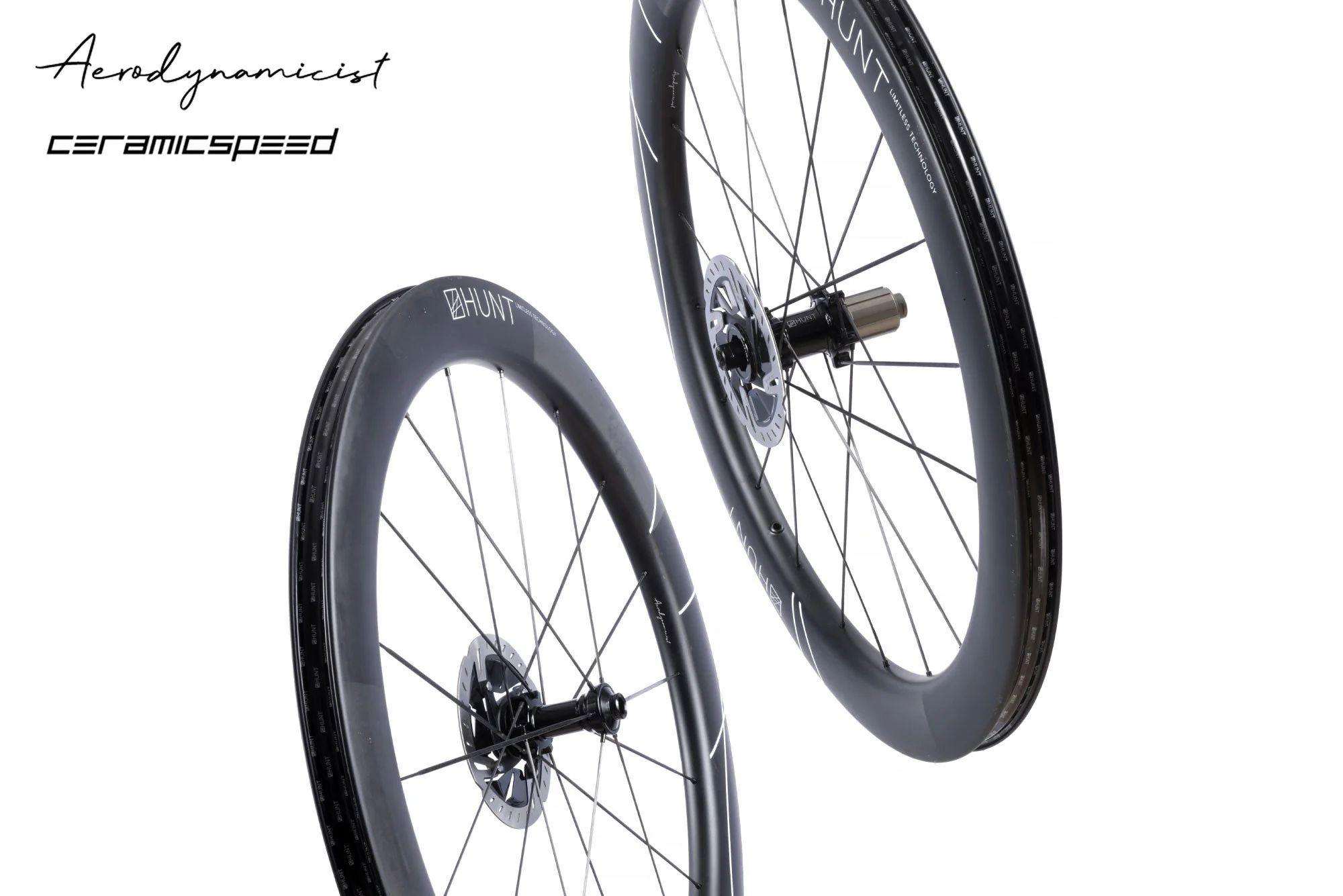 HUNT 60 Limitless UD Carbon Spoke Disc Single Wheel | Previous Model IC274